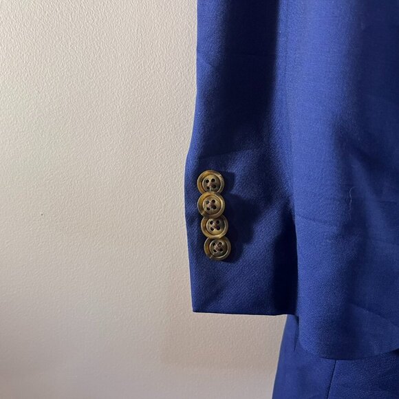 Indochino Men's Blue Wool Custom Fit Blazer Jacket - NWT - Picture 3 of 7